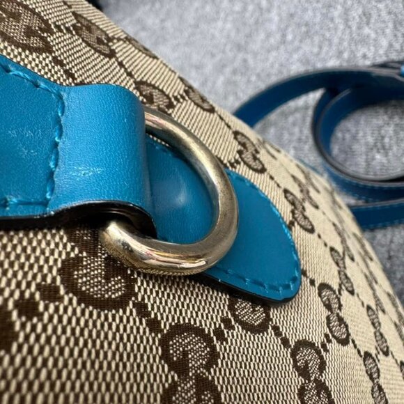 GUCCI Boston Brown Leather Satchel 588-081625 - Picture 5 of 15